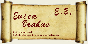 Evica Brakus vizit kartica